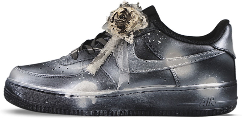 【定制球鞋】Nike Air Force 1 Low '07 空軍一號 新中式 特殊禮盒 潑墨 科技銀 灼燒乾枯玫瑰 手工做舊風 情侶 休閒 低幫 板鞋 男款 黑銀 Buy 【定制球鞋】Nike Air Force 1 Low '07 空軍一號 新中式 特殊禮盒 潑墨 科技銀 灼燒乾枯玫瑰 手工做舊風 情侶 休閒 低幫 板鞋 男款 黑銀