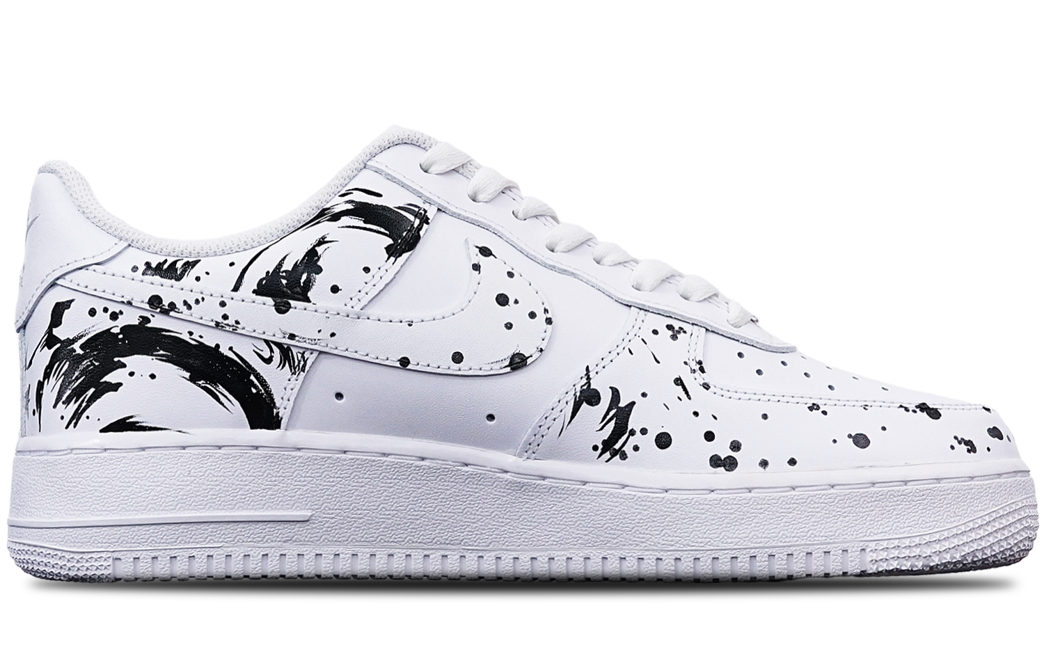 [Custom Shoes] Nike Air Force 1 Low '07 'Splatter Ink Black Dragon' 圖 2