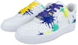 Lookbook 【定制球鞋】Nike Air Force 1 Low 07 色彩噴濺 噴戰 Splatoon 低筒 板鞋 男款 白黃藍