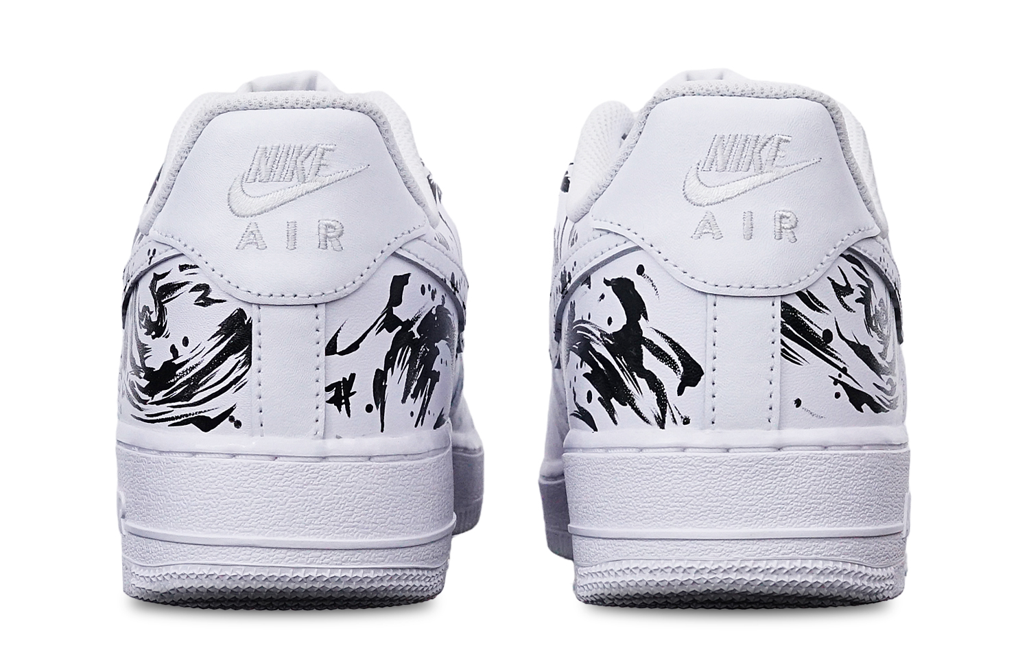 [Custom Shoes] Nike Air Force 1 Low '07 'Splatter Ink Black Dragon' 圖 4