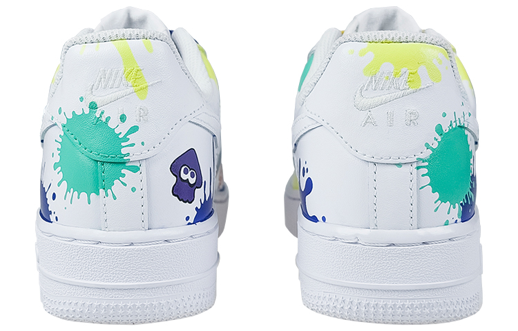 Shop [Zapatillas Personalizadas] Nike Air Force 1 Low '07 'Splatter Splatoon' CW2288-111(TeamNine-喷战彩绘)