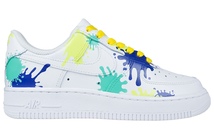 Purchase [Zapatillas Personalizadas] Nike Air Force 1 Low '07 'Splatter Splatoon' CW2288-111(TeamNine-喷战彩绘)