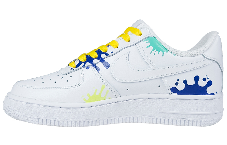 Details for [Zapatillas Personalizadas] Nike Air Force 1 Low '07 'Splatter Splatoon' CW2288-111(TeamNine-喷战彩绘)