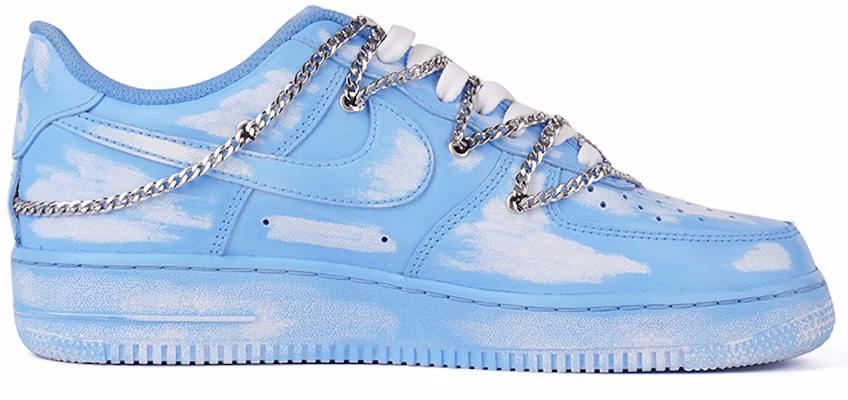 【定制球鞋】Nike Air Force 1 Low 07 空軍一號 街頭范 浸染 做舊 解構鏈條 脏脏鞋 低幫 板鞋 男款 藍色 Order 【定制球鞋】Nike Air Force 1 Low 07 空軍一號 街頭范 浸染 做舊 解構鏈條 脏脏鞋 低幫 板鞋 男款 藍色