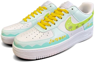 カスタムAF1 '07 サマーブリーズ・パームビーチ・グラフィティ 315122-111(TeamD-男款椰树浅滩薄荷绿) Lookbook カスタムAF1 '07 サマーブリーズ・パームビーチ・グラフィティ 315122-111(TeamD-男款椰树浅滩薄荷绿)