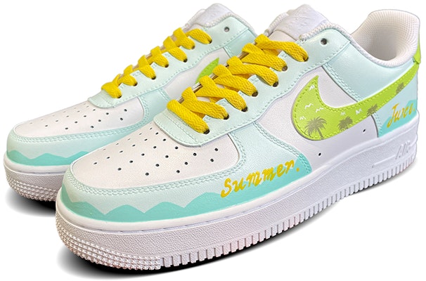 Nike Air Force 1 '07 Verano Brisa Graffiti 315122-111(TeamD-男款椰树浅滩薄荷绿) Lookbook Nike Air Force 1 '07 Verano Brisa Graffiti 315122-111(TeamD-男款椰树浅滩薄荷绿)