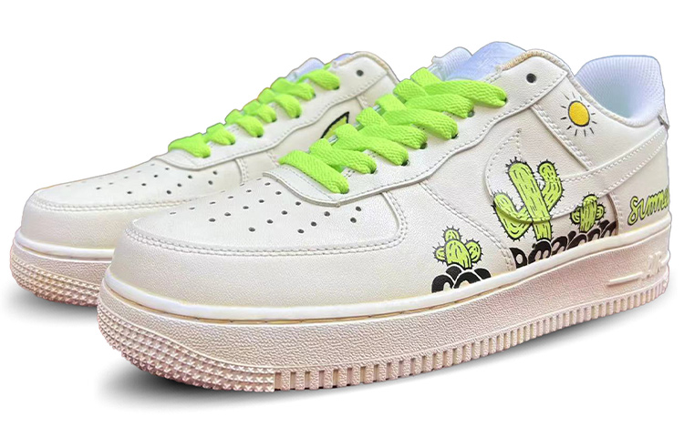 Lookbook Nike Air Force 1 '07 Cactus Pintadas Fluorescentes 315122-111(TeamD-男款夏日仙人掌)