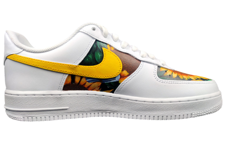 Order 【定制球鞋】 Nike Air Force 1 Low '07 空軍一號 向日葵 低幫 板鞋 男款 黃白