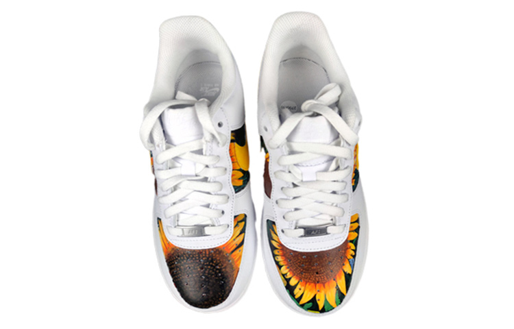 Shop 【定制球鞋】 Nike Air Force 1 Low '07 空軍一號 向日葵 低幫 板鞋 男款 黃白