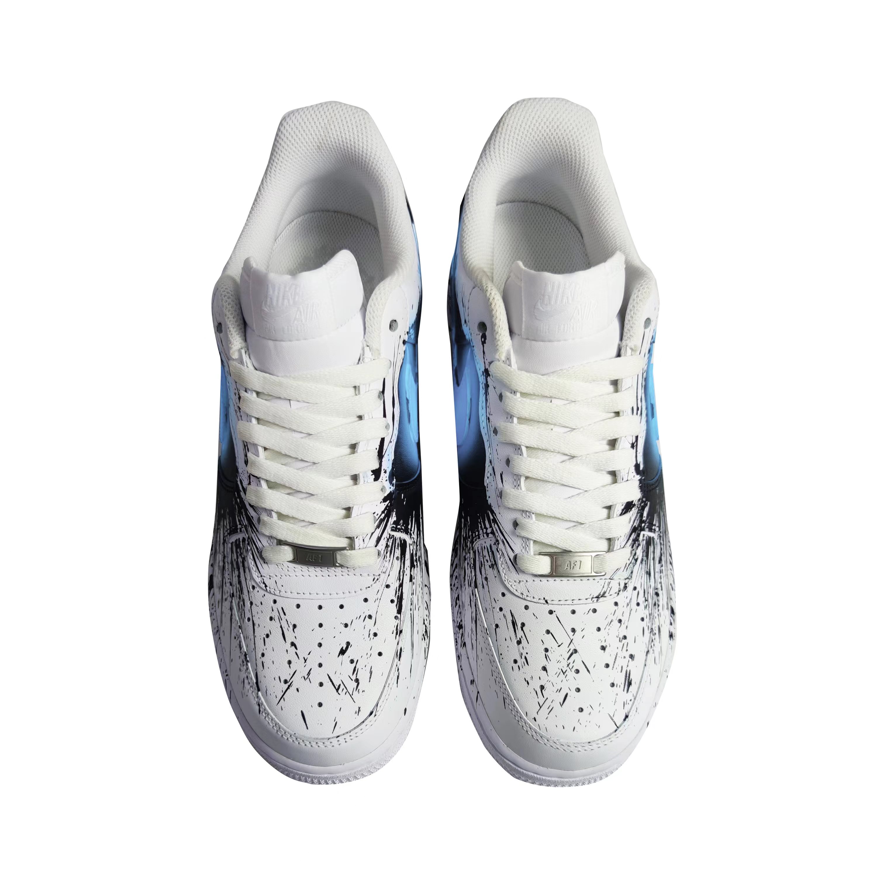 Shop 【客製球鞋】Nike Air Force 1 Low 07 低空軍一號 超級英雄 毒液 低筒 板鞋 男款 黑白