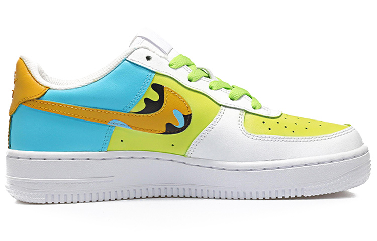 Order 【定制鞋款】耐克空军一号低帮'07'冲浪男孩夏日海浪' CW2288-111(Team10-冲浪少年绿蓝)