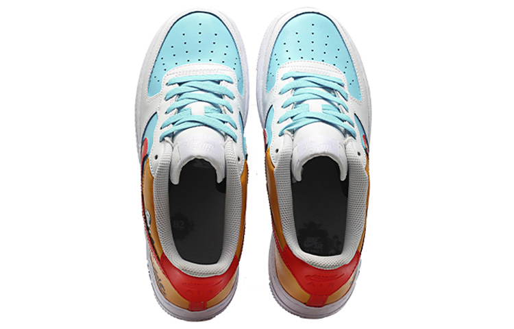 Shop カスタム Nike Air Force 1 '07 "波乗り" CW2288-111(Team10-冲浪少年橙蓝)