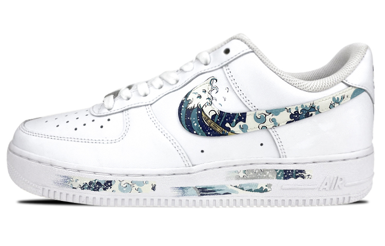 [Custom Shoes] Nike Air Force 1 Low '07 'The Great Wave off Kanagawa'