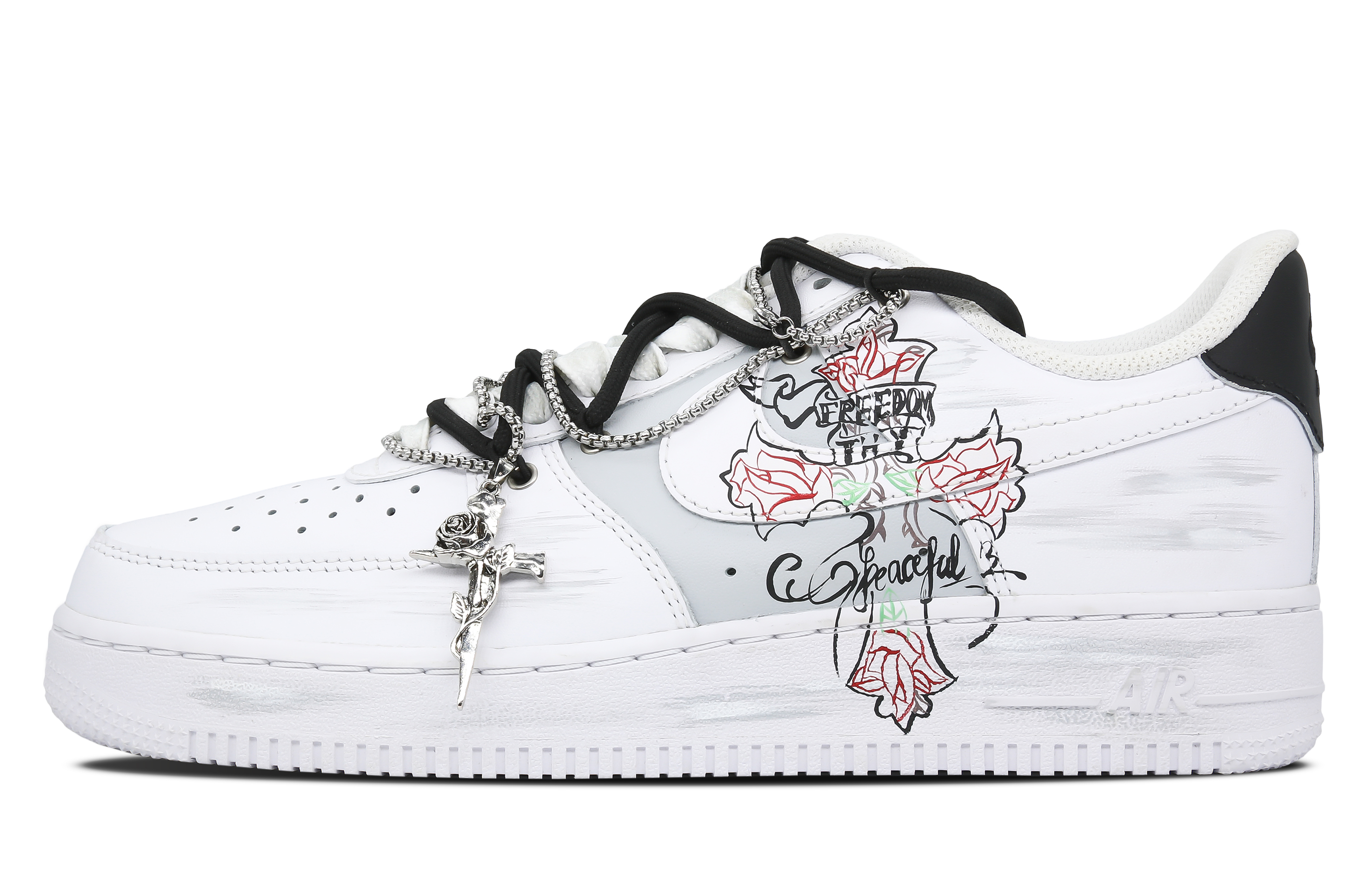 [Custom Shoes] Nike Air Force 1 Low '07 'Thorn Rose Cross'