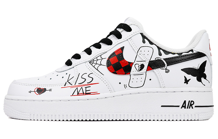 [Custom Shoes] Nike Air Force 1 Low '07 'Valentine's Day Dark Butterfly Spiderweb'