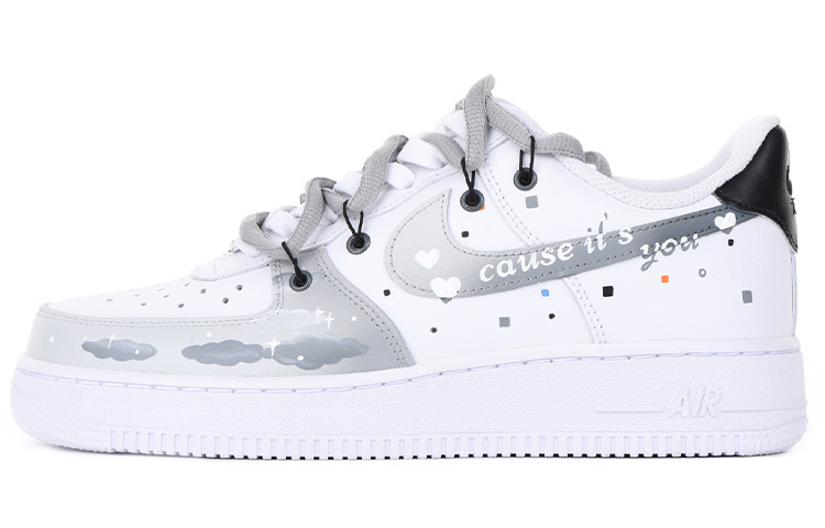 [Custom Shoes] Nike Air Force 1 Low '07 'Valentine's Day Deconstructed Marshmallow Cloud Graffiti Gradient'