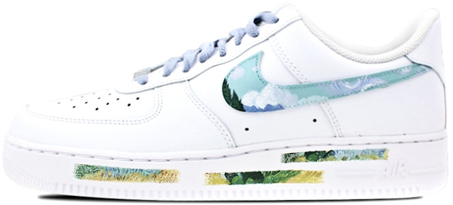 나이키 에어포스 1 '07 "고흐 밀밭과 사이프러스" 커스텀 (59 characters) CW2288-111(Team叁-男女款手绘喷绘麦田与柏树) Buy 나이키 에어포스 1 '07 "고흐 밀밭과 사이프러스" 커스텀 (59 characters) CW2288-111(Team叁-男女款手绘喷绘麦田与柏树)