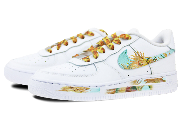 [Custom Shoes] Nike Air Force 1 Low '07 'Van Gogh Sunflower Graffiti' 圖 3
