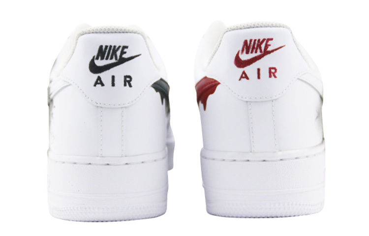 Shop [Zapatos Personalizados] Nike Air Force 1 Low '07 'Venom Splash Ink' CW2288-111(Team-叁男女款喷绘手绘黑红毒液)