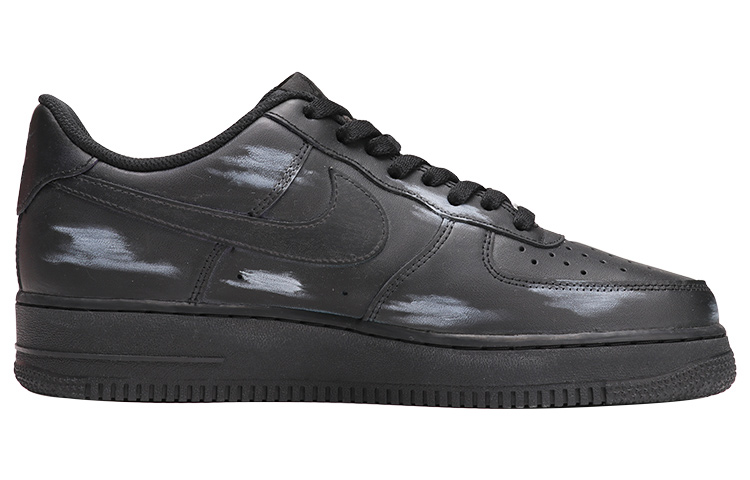 Order [Sepatu Kustom] Nike Air Force 1 Low '07 'Vintage Hitam Abu-abu Distressed' CW2288-001(TeamThree-男款复古黑白QD)