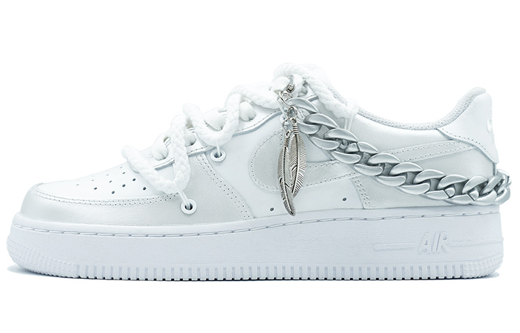 [Custom Shoes] Nike Air Force 1 Low '07 'White Silver Graffiti'