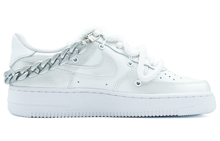 [Custom Shoes] Nike Air Force 1 Low '07 'White Silver Graffiti' 圖 2