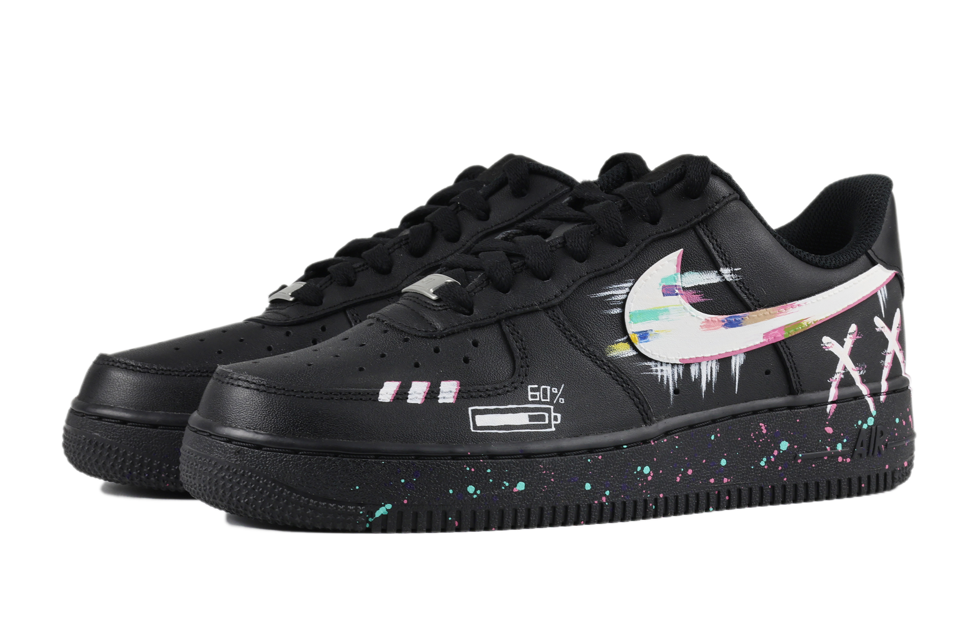Shop [Sepatu Custom] Nike Air Force 1 Low '07 Custom Fatsuo Craftsman 'Midnight Streets' CW2288-001-457764