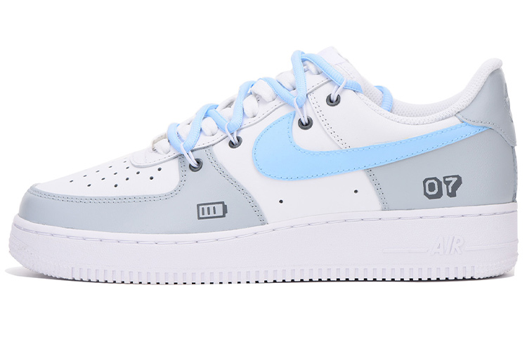[Custom Shoes] Nike Air Force 1 Low '07 Gray Blue Box 'Video Game Metaverse'