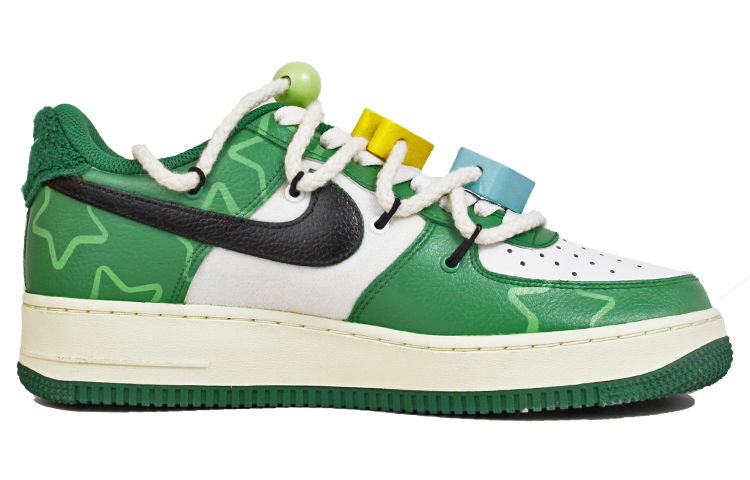 [Custom Shoes] Nike Air Force 1 Low '07 LV8 'White-Green Building Blocks'