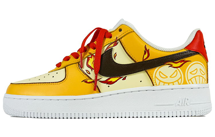 Buy [Zapatillas Personalizadas] Nike Air Force 1 Low 'Llama 3D Anime' CW2288-111(Team陆-火焰恶搞橘黄）