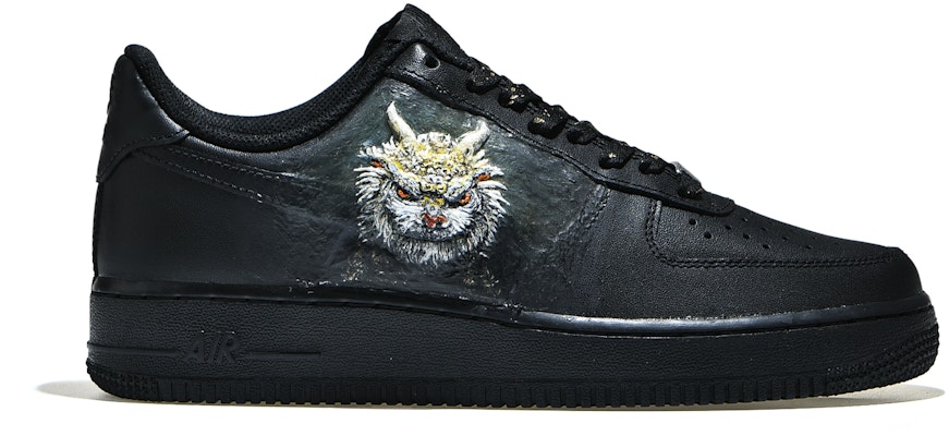 나이키 에어포스 1 로우 '3D 핸드페인팅 블랙' (커스텀) CW2288-001(Team23-男款-山海异兽-纯黑) Order 나이키 에어포스 1 로우 '3D 핸드페인팅 블랙' (커스텀) CW2288-001(Team23-男款-山海异兽-纯黑)