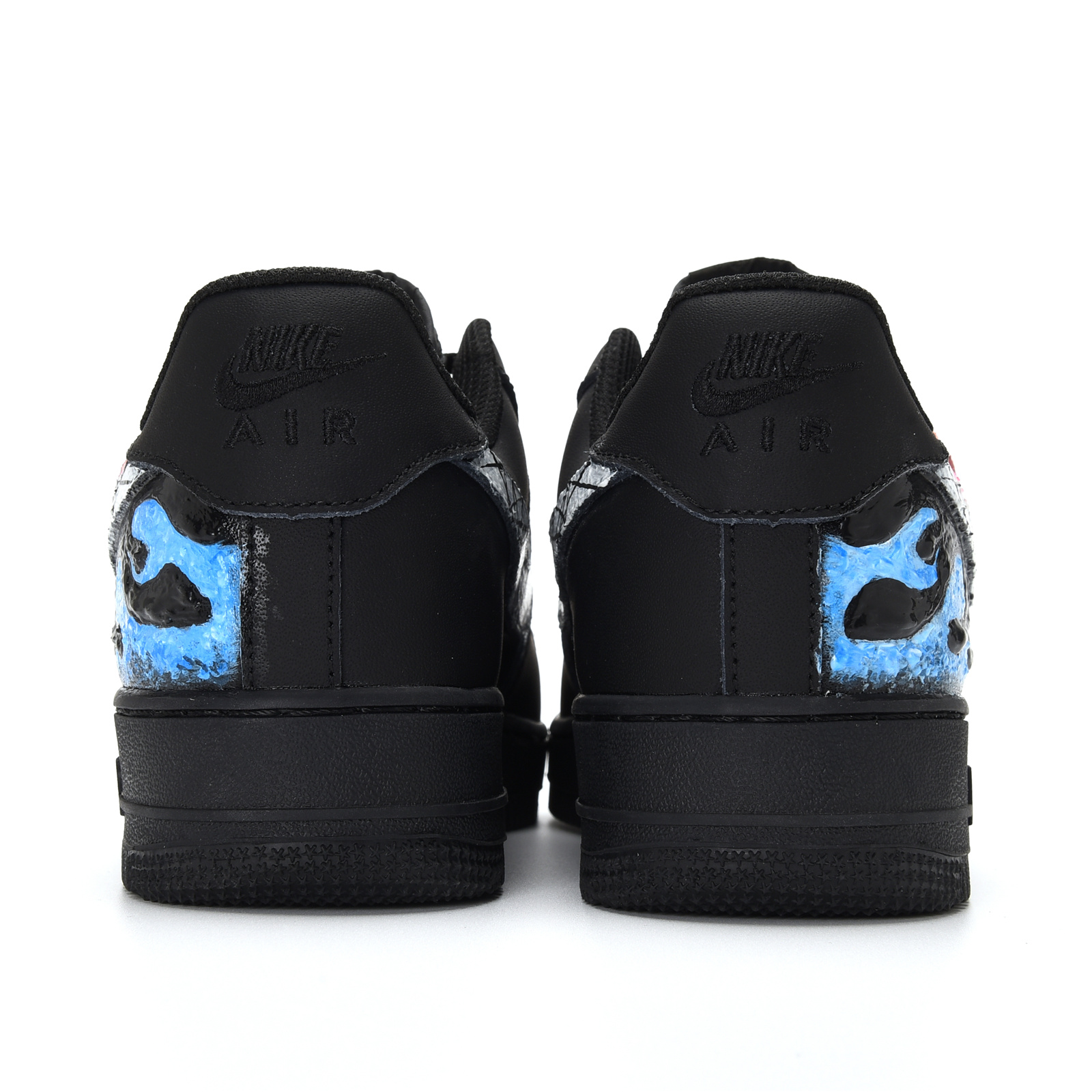 Purchase [カスタムシューズ] ナイキ エア フォース 1 ロー '3D手描きタクティルアート' CW2288-001(Team23-男女款-毒液-纯黑)