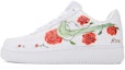 Buy 【訂製球鞋】Nike Air Force 1 Low 玫瑰花 3D手繪 觸覺藝術 不褪色 低筒 板鞋 男款 白紅