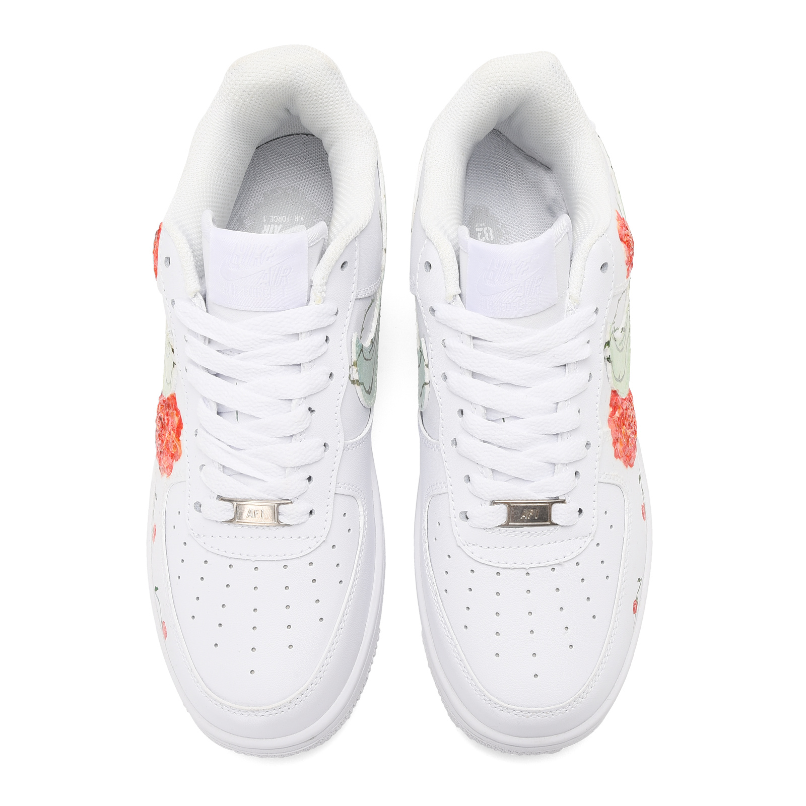Shop [Zapatos Personalizados] Nike Air Force 1 Low 'Arte Toque Rosa 3D' CW2288-111(Team23-男款-玫瑰花-纯白)