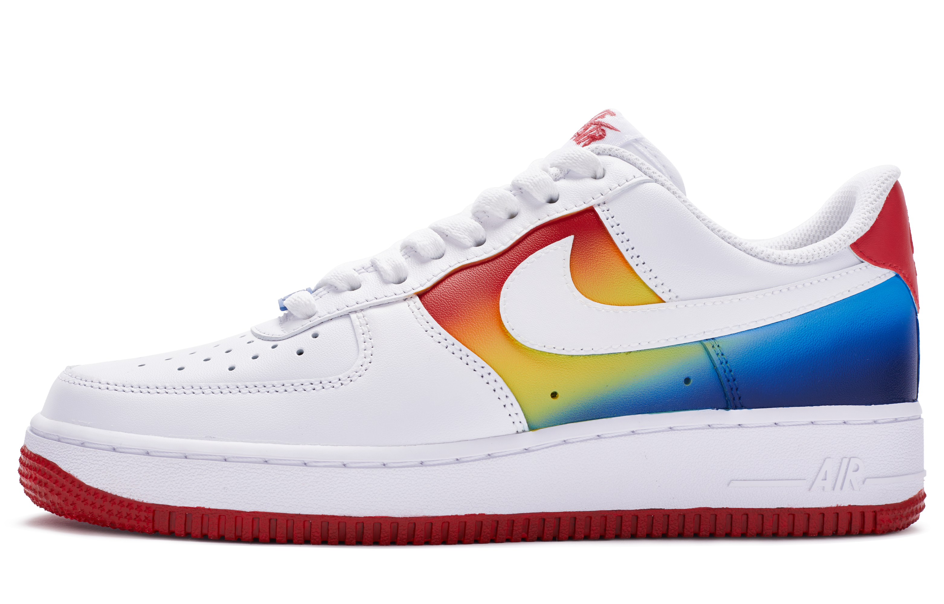 [Custom Shoes] Nike Air Force 1 Low '彩云之门 Hand-Painted White-Red-Yellow-Blue'
