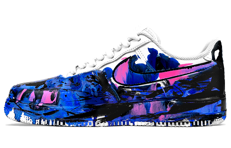 Buy 나이키 에어포스 1 로우 '조우지 추상화' (Nike Air Force 1 Low 'Zhao Wuji Abstract') CW2288-111(TeamY-男款蓝粉)