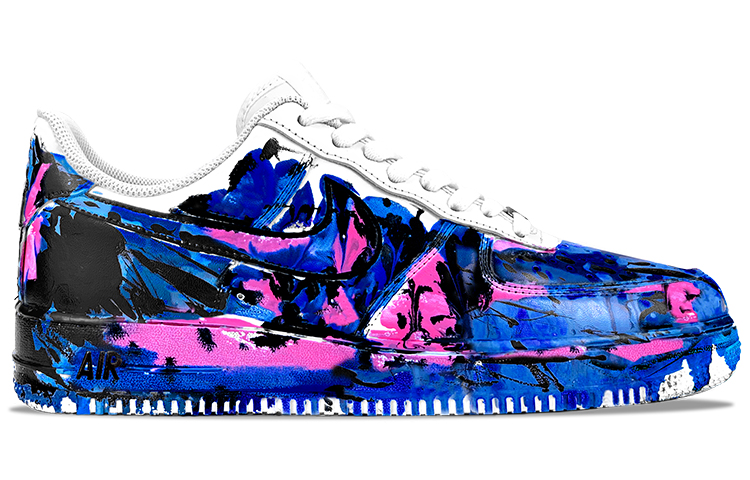 Order 나이키 에어포스 1 로우 '조우지 추상화' (Nike Air Force 1 Low 'Zhao Wuji Abstract') CW2288-111(TeamY-男款蓝粉)