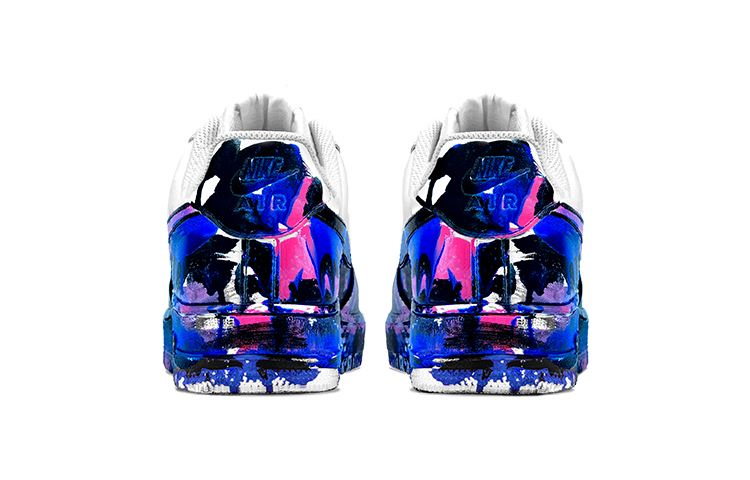 Shop 나이키 에어포스 1 로우 '조우지 추상화' (Nike Air Force 1 Low 'Zhao Wuji Abstract') CW2288-111(TeamY-男款蓝粉)