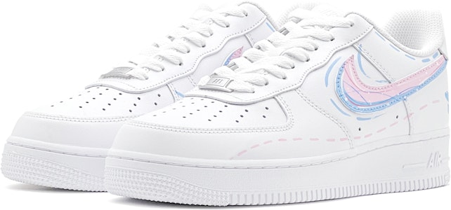 나이키 에어포스 1 로우 '아카데미 핑크블루' (커스텀) DH2920-111(TeamS-炫彩线条女S-BOX) Lookbook 나이키 에어포스 1 로우 '아카데미 핑크블루' (커스텀) DH2920-111(TeamS-炫彩线条女S-BOX)