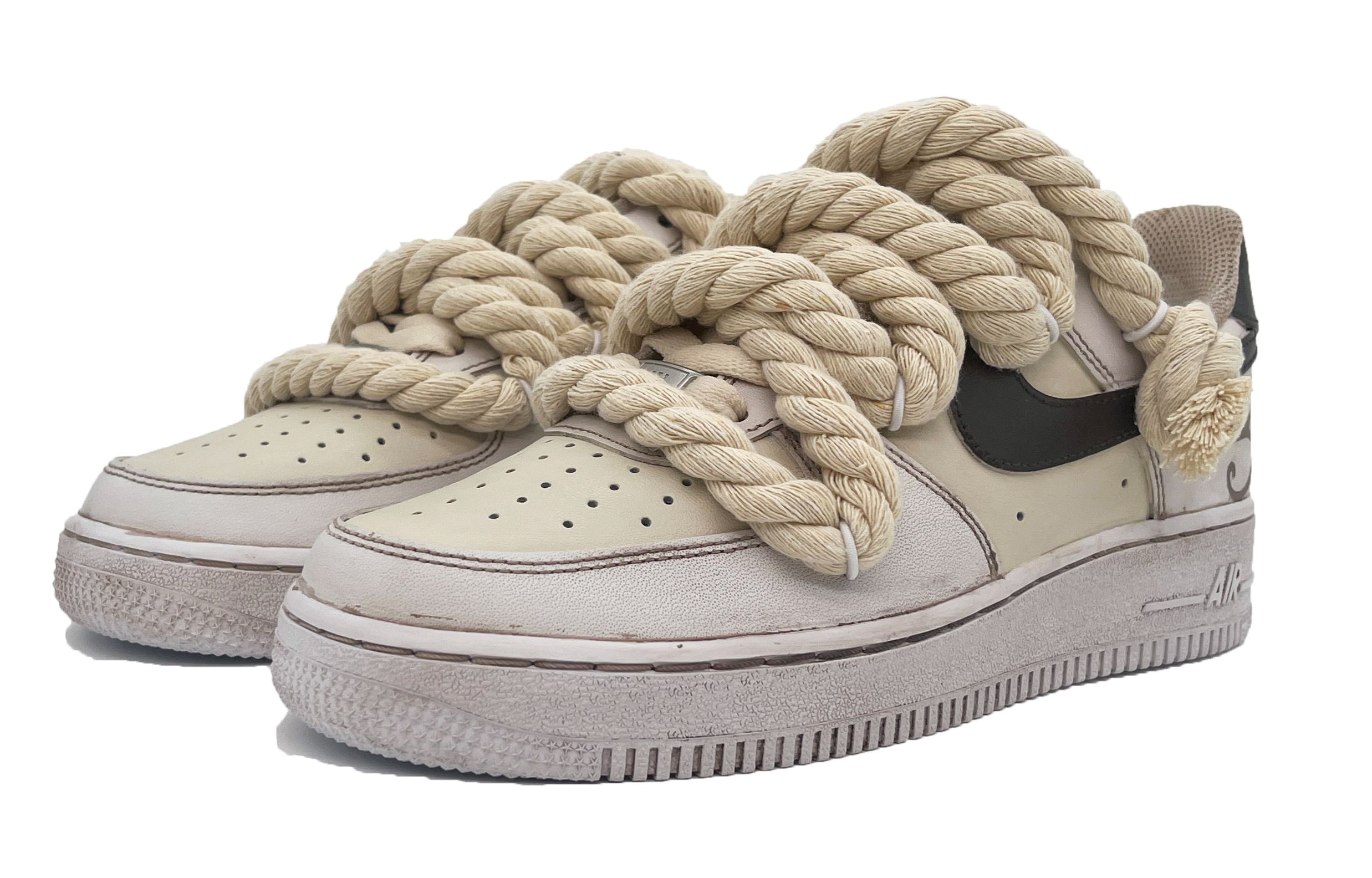 Lookbook [Zapatillas Personalizadas] Nike Air Force 1 Low 'Estilo Antiguo Egipto' CW2288-111（Team1-男款古埃及