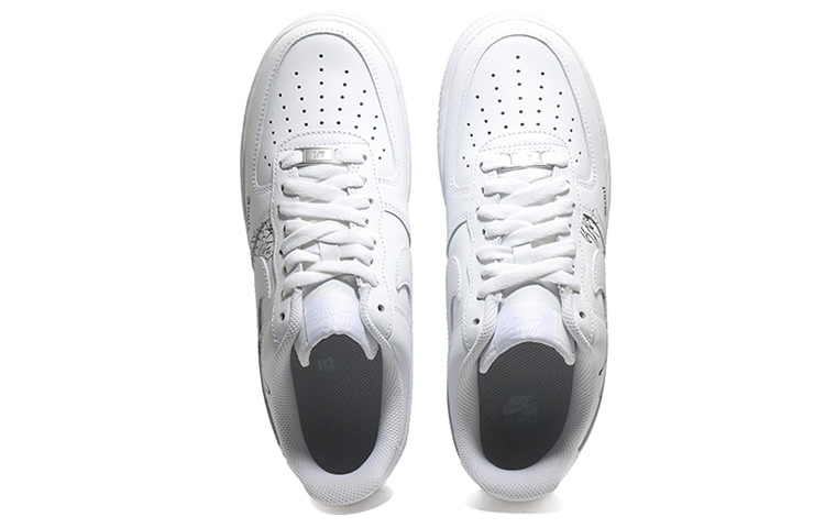 Shop Zapatillas Nike Air Force 1 Low 'Ángel Demonio - Negro Blanco' CW2288-111(Team10-鸳鸯翅膀男白黑QD)