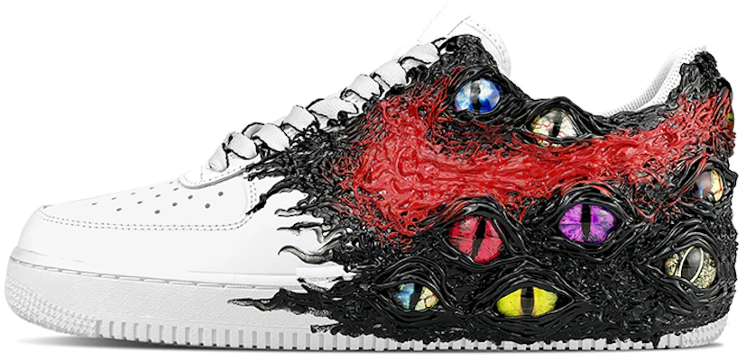【客製化球鞋】Nike Air Force 1 Low 空軍一號 憤怒克蘇魯VS毒液 舊日支配者 低筒 板鞋 男款 黑紅 Buy 【客製化球鞋】Nike Air Force 1 Low 空軍一號 憤怒克蘇魯VS毒液 舊日支配者 低筒 板鞋 男款 黑紅