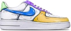 Order ナイキ エアフォース1 ロー "アニメ マルチカラー" (カスタム) CW2288-111(TeamT-二次元橙紫绿S-BOX)