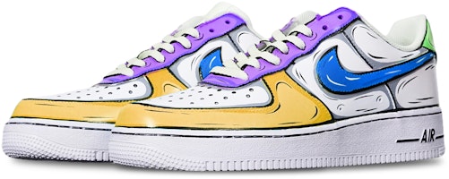 ナイキ エアフォース1 ロー "アニメ マルチカラー" (カスタム) CW2288-111(TeamT-二次元橙紫绿S-BOX) Lookbook ナイキ エアフォース1 ロー "アニメ マルチカラー" (カスタム) CW2288-111(TeamT-二次元橙紫绿S-BOX)