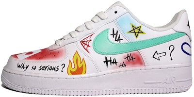 【カスタムシューズ】ナイキ エアフォース 1 ロー 'エイプリルフール ジョーカー' 315122-111(TeamF-涂鸦小丑红白蓝) Buy 【カスタムシューズ】ナイキ エアフォース 1 ロー 'エイプリルフール ジョーカー' 315122-111(TeamF-涂鸦小丑红白蓝)