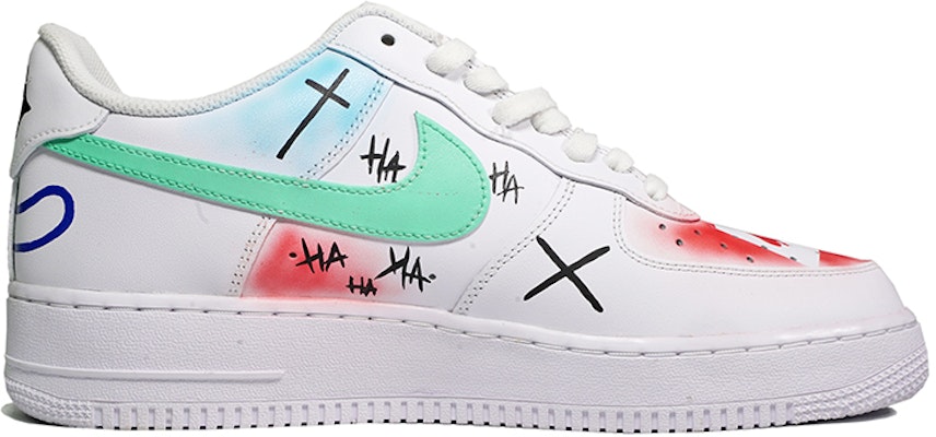 【客製球鞋】 Nike Air Force 1 Low 空軍一號 塗鴉 愚人節 小丑 低筒 板鞋 男款 藍白紅 Order 【客製球鞋】 Nike Air Force 1 Low 空軍一號 塗鴉 愚人節 小丑 低筒 板鞋 男款 藍白紅