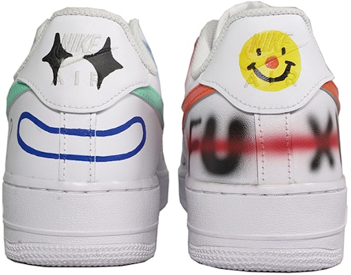 【客製球鞋】 Nike Air Force 1 Low 空軍一號 塗鴉 愚人節 小丑 低筒 板鞋 男款 藍白紅 Shop 【客製球鞋】 Nike Air Force 1 Low 空軍一號 塗鴉 愚人節 小丑 低筒 板鞋 男款 藍白紅