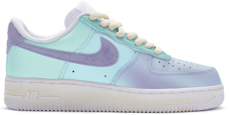 【客製化球鞋】Nike Air Force 1 Low BIGNIU 空軍一號 古董風 极光鴛鴦 特殊鞋盒 低筒 板鞋 男款 藍紫紅米 Order 【客製化球鞋】Nike Air Force 1 Low BIGNIU 空軍一號 古董風 极光鴛鴦 特殊鞋盒 低筒 板鞋 男款 藍紫紅米