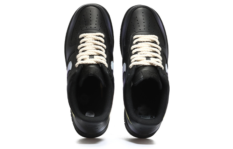 Shop Kasut [Custom] Nike Air Force 1 Rendah 'Aurora Borealis Hitam-Ungu' CW2288-001(Team10-极光星空黑紫)