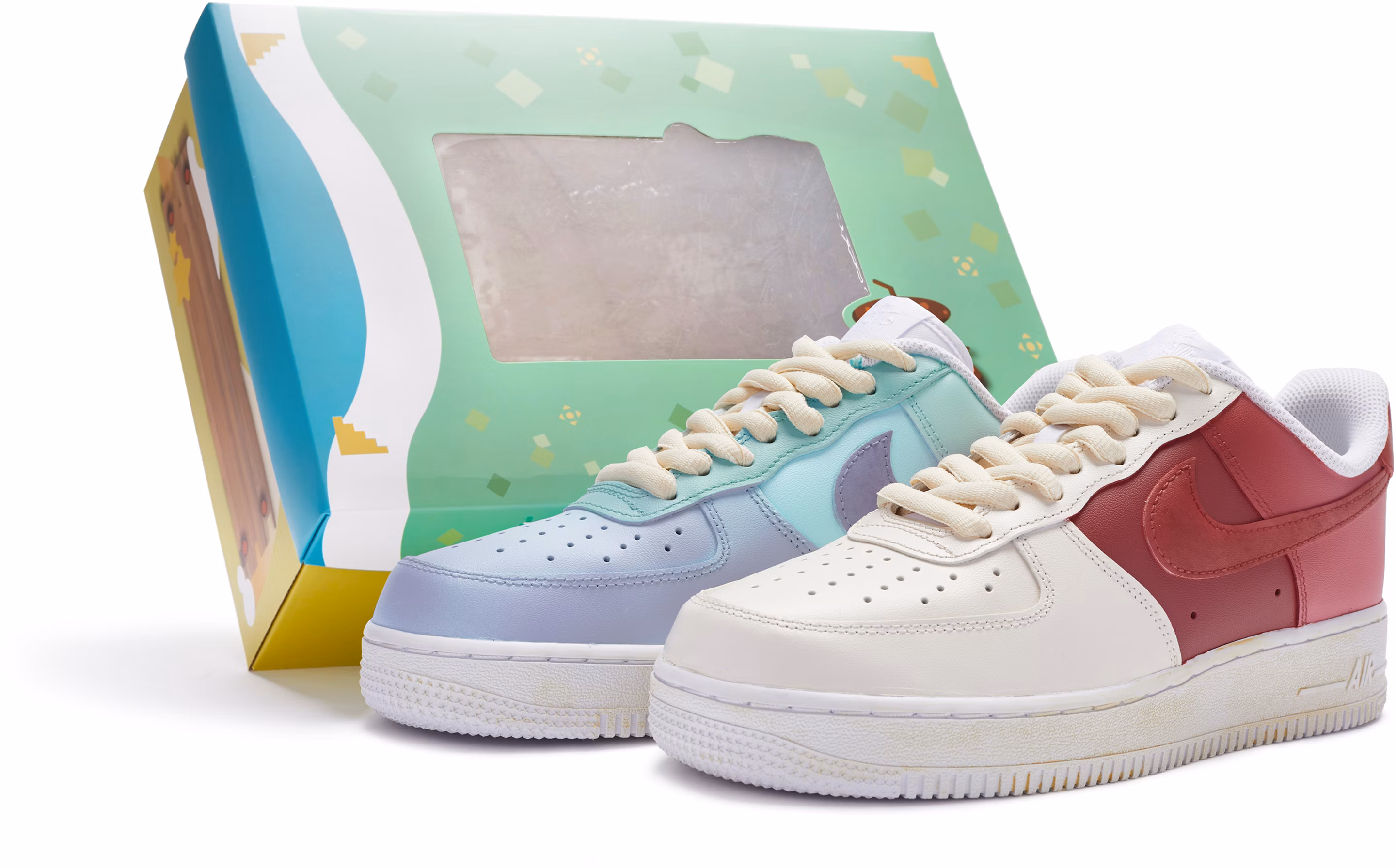 custom-shoes-nike-air-force-1-low-aurora-mismatched